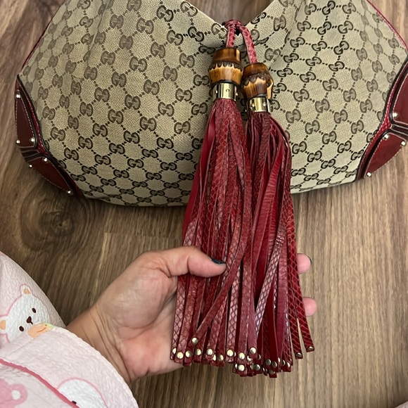 A302- ๐ฏ% authentic Gucci UNICEF INDY shoulder bag - Picture 13 of 16